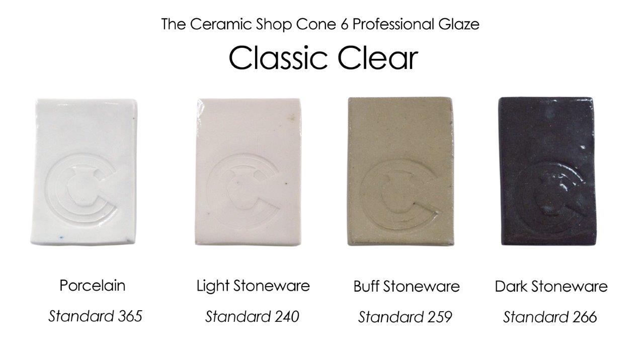 classic clear glaze, the ceramic shop cone 6 professional glaze