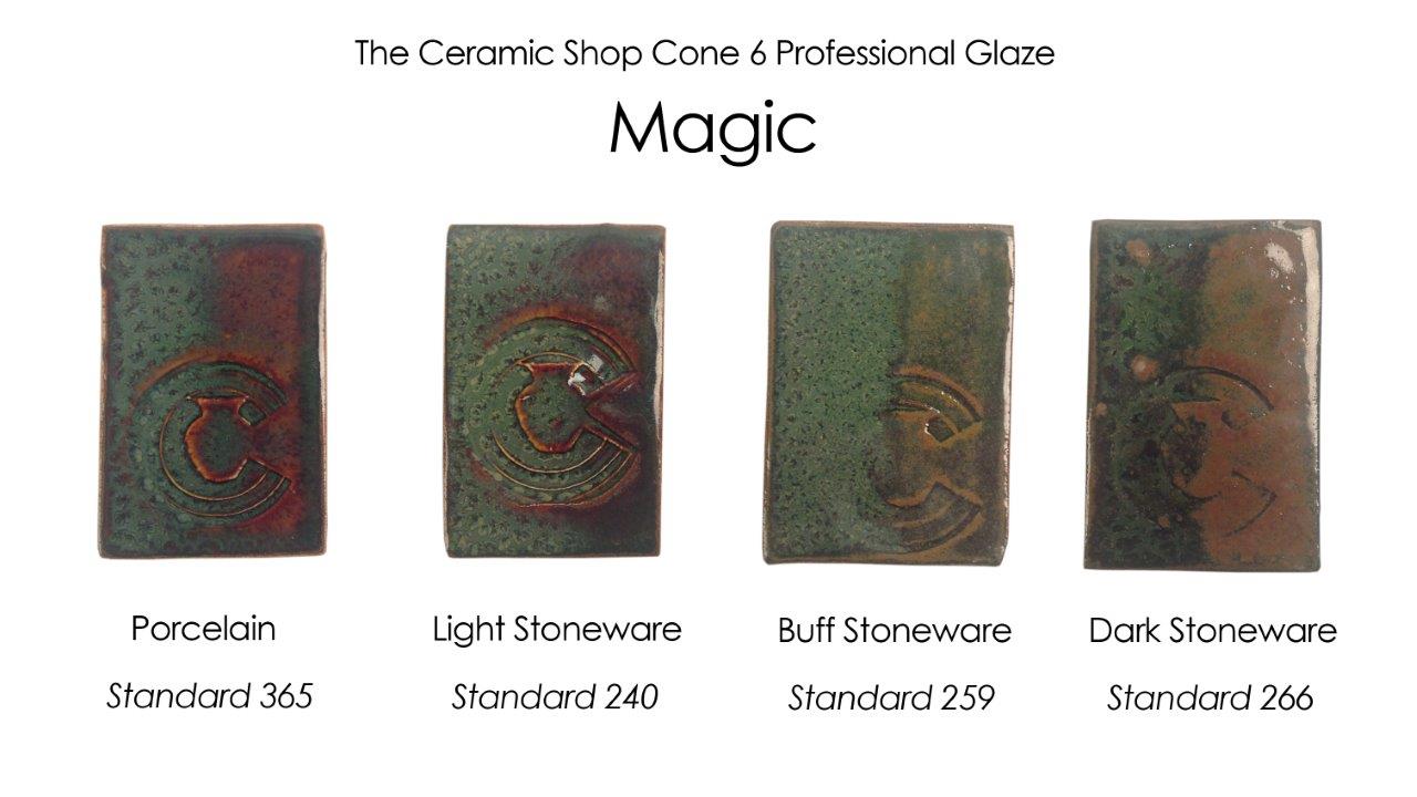 magic glaze, the ceramic shop cone 6 professional glaze